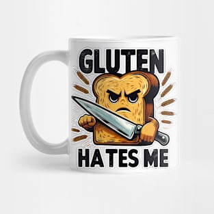 Angry Gluten Hates Me Mug